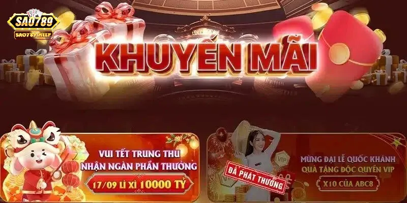 Các chương trình khuyến mãi của Sao789