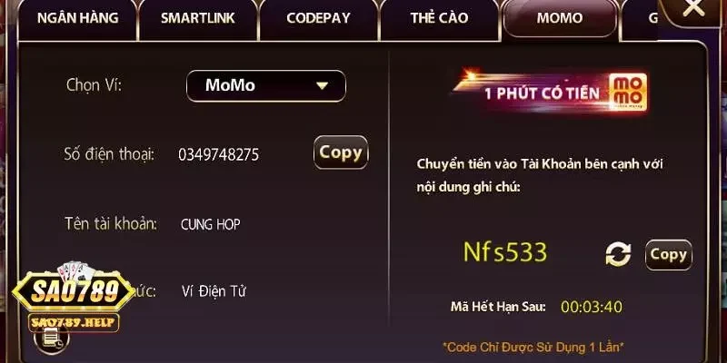 Luôn lưu giữ hóa đơn thanh toán từ cổng game 