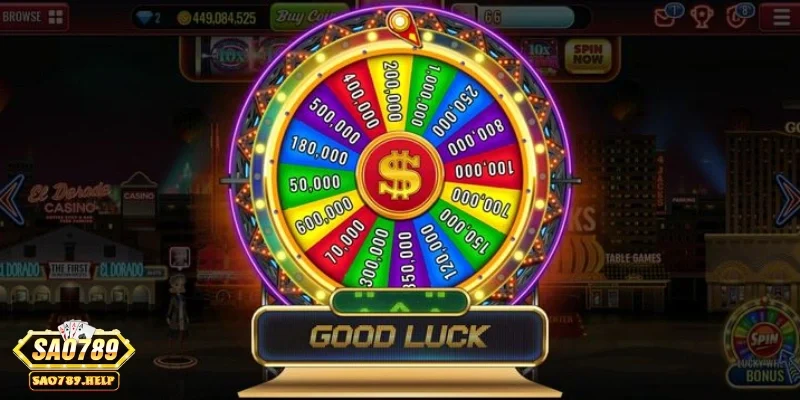 Vòng quay free và bonus game - Tận dụng ngay