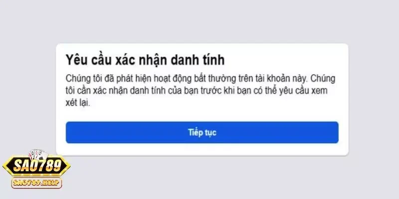 Xác nhận danh tính và hoàn tất đăng ký Sao789 